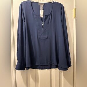 Style & Co size small navy blue blouse.